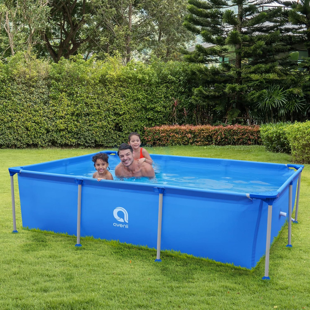 Rectangular Removable Swimming Pool 258 X 179 X 55 Cm
