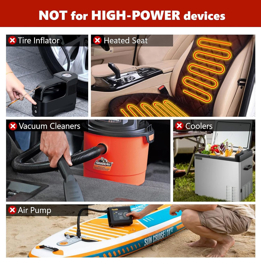 USB to Car Cigarette Lighter Socket with Step-Up Converter Adapter Cable, USB-A