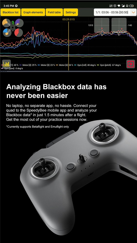 Speedybee Adapter3 WIIFI Wireless Adapter Wireless Blackbox Analyzer APP Control