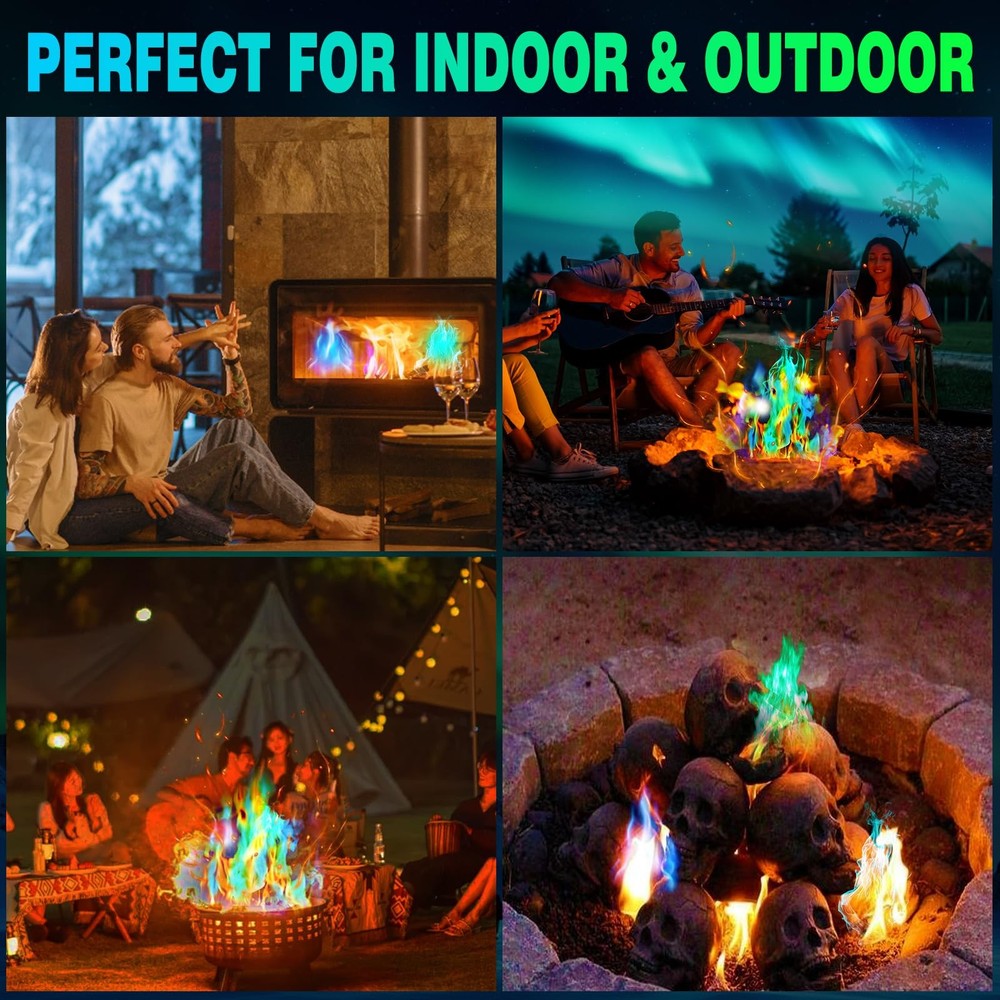 Fire Color Changing Packets Pit - Last Longer 5 Pack, Magical - 0.8 Oz