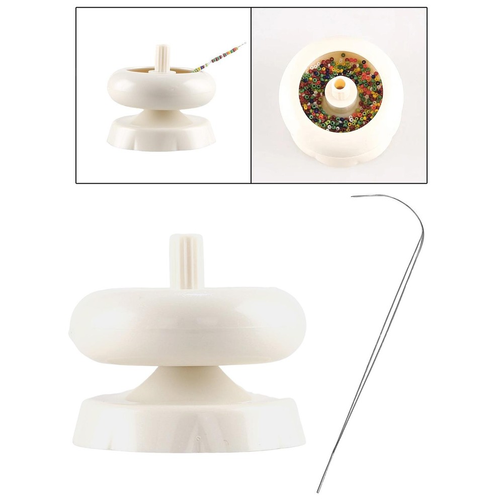 Bead Spinner Bowl Beads Loader Bead String Tool Bead Stringer for DIY Necklace