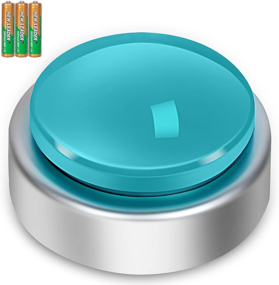 Large Talking Button Clock, Talking Alarm Clock with Volume Control, Telling ...