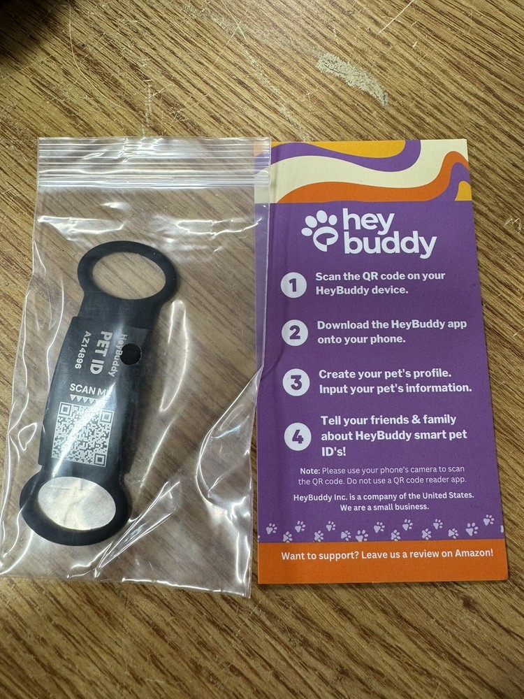 HeyBuddy™ Slide Series - QR Code Smart Pet Tags for Dogs & Cats, Personalized