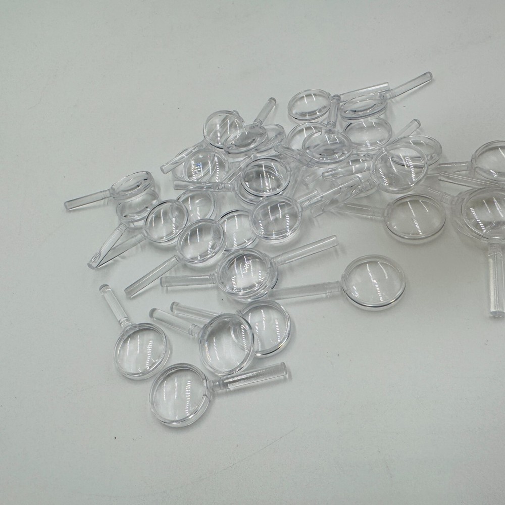 35 Mini Plastic Handheld Magnifying Glasses Portable Reading Mega Gross Mini