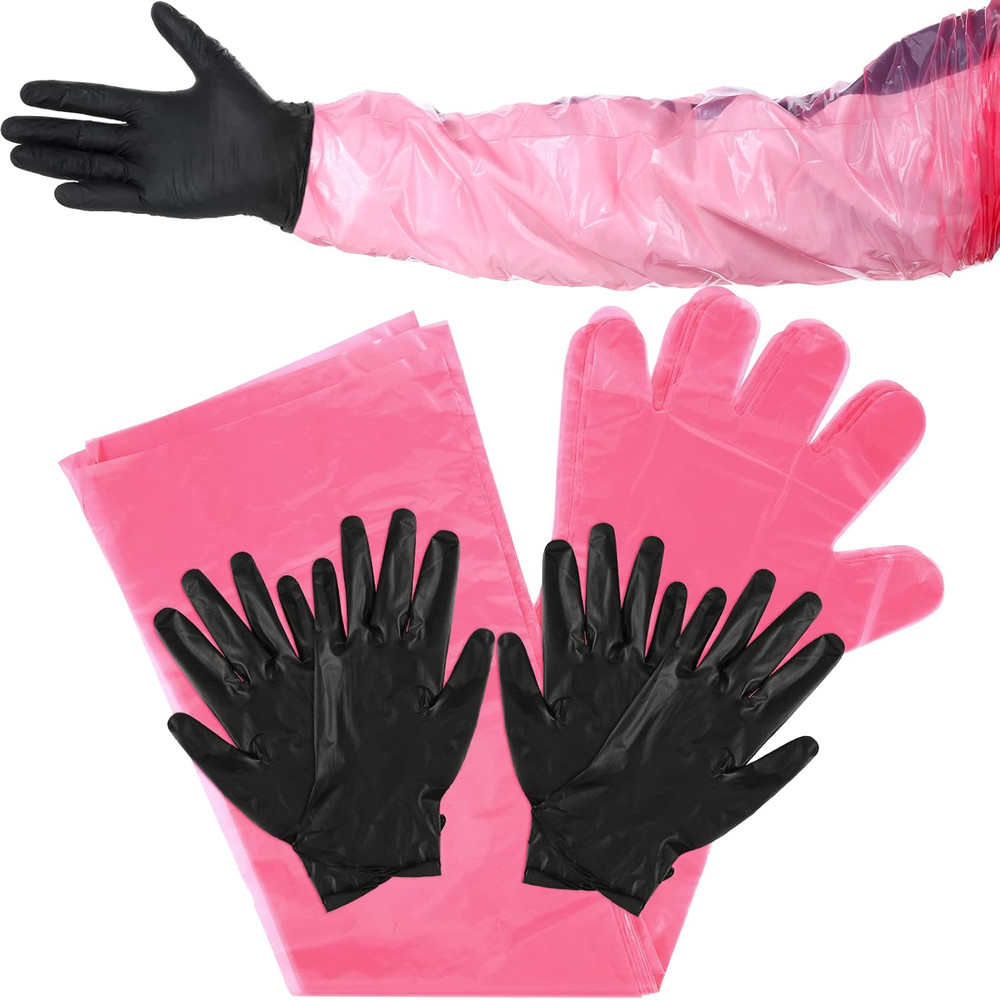 20-Pair Field Dressing Gloves - Deer Gutting & Processing, Includes Nitrile & Di