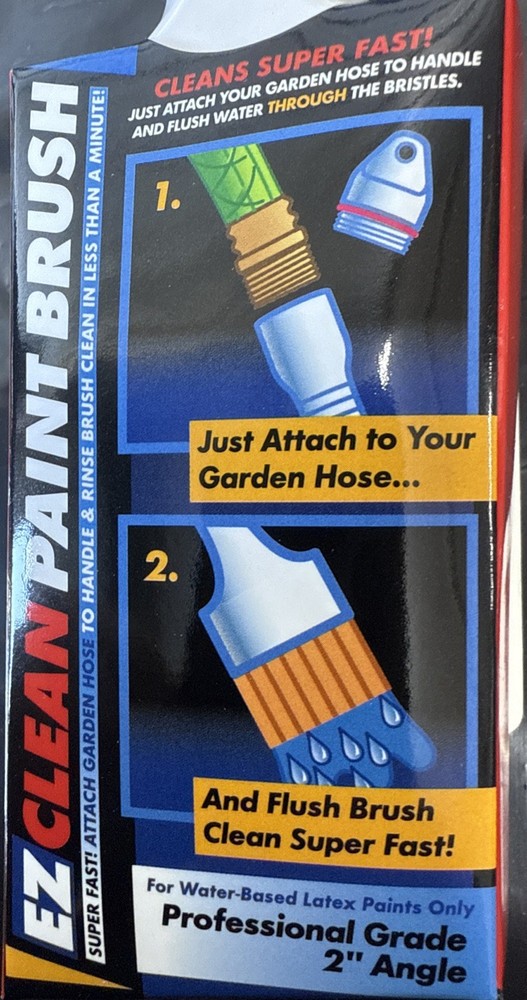 EZ Clean Pro Grade 2” Angle Paint Brush