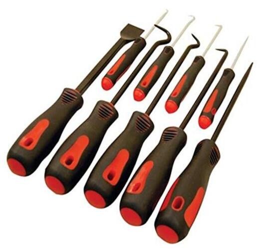 Tools 8424 9-Piece Scraper, Hook and Pick Set