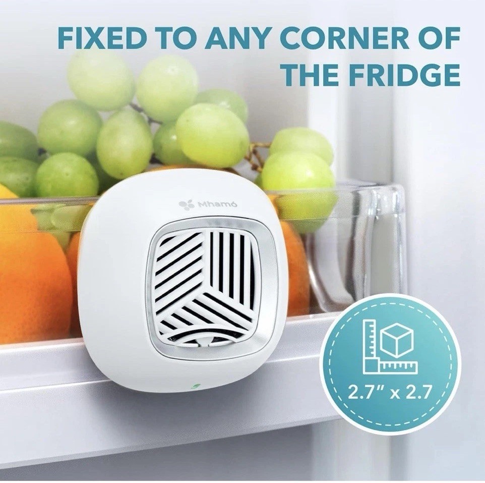 MHAMO Fridge Deodorizer - Rechargeable Mini USB Refrigerator Deodorizer