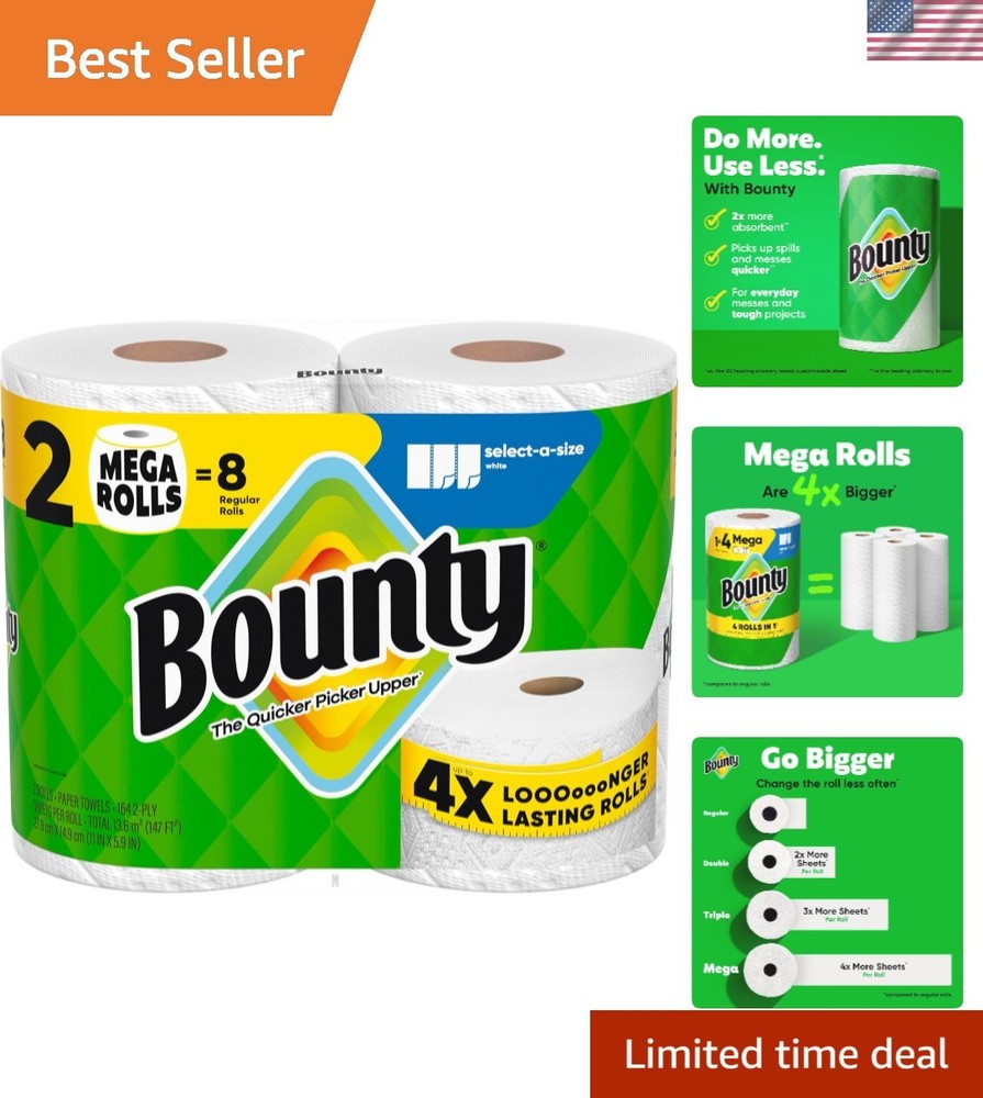 Select-A-Size Paper Towels - White - 2 Mega Rolls