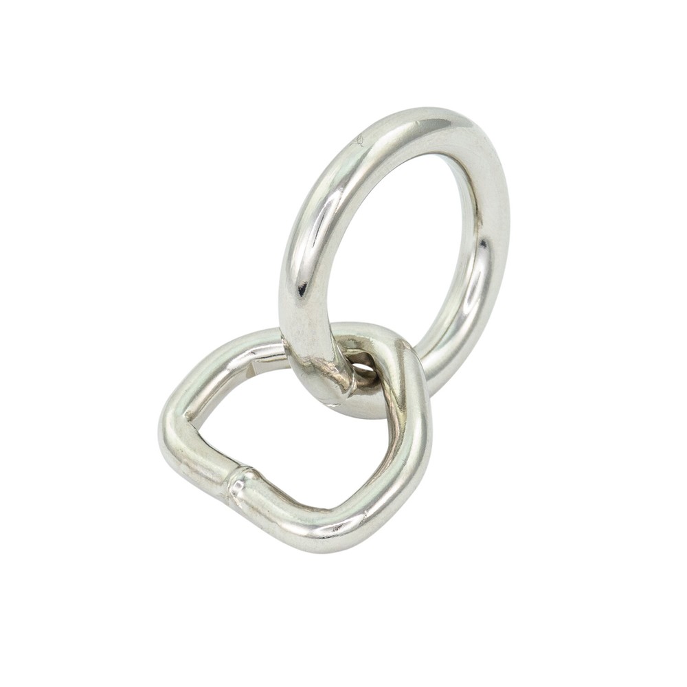 Silver Small 28mm Bondage Rings – Single - StudsAndSpikes