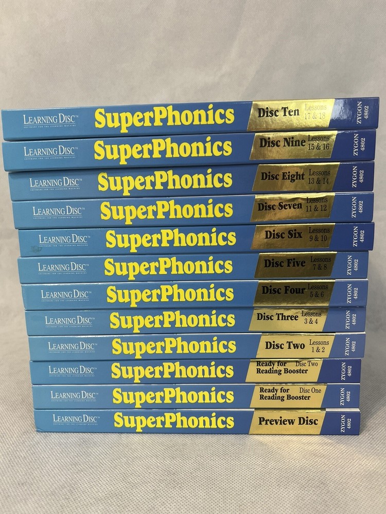 Superphonics Set Guide Books Home School Learning Educational Discs Flashcard