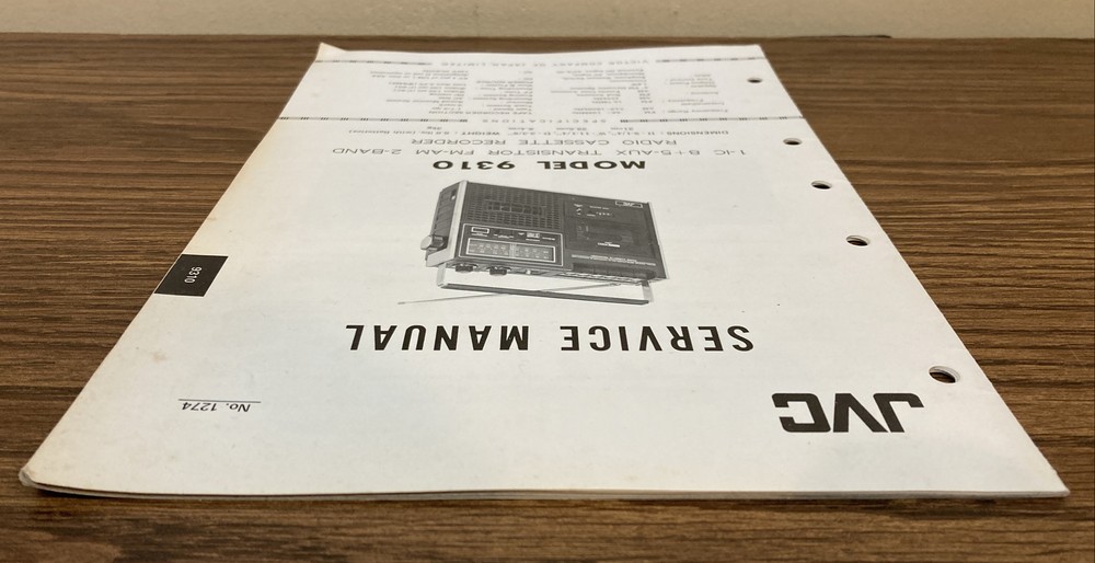 Original JVC Model 9310 Service Manual