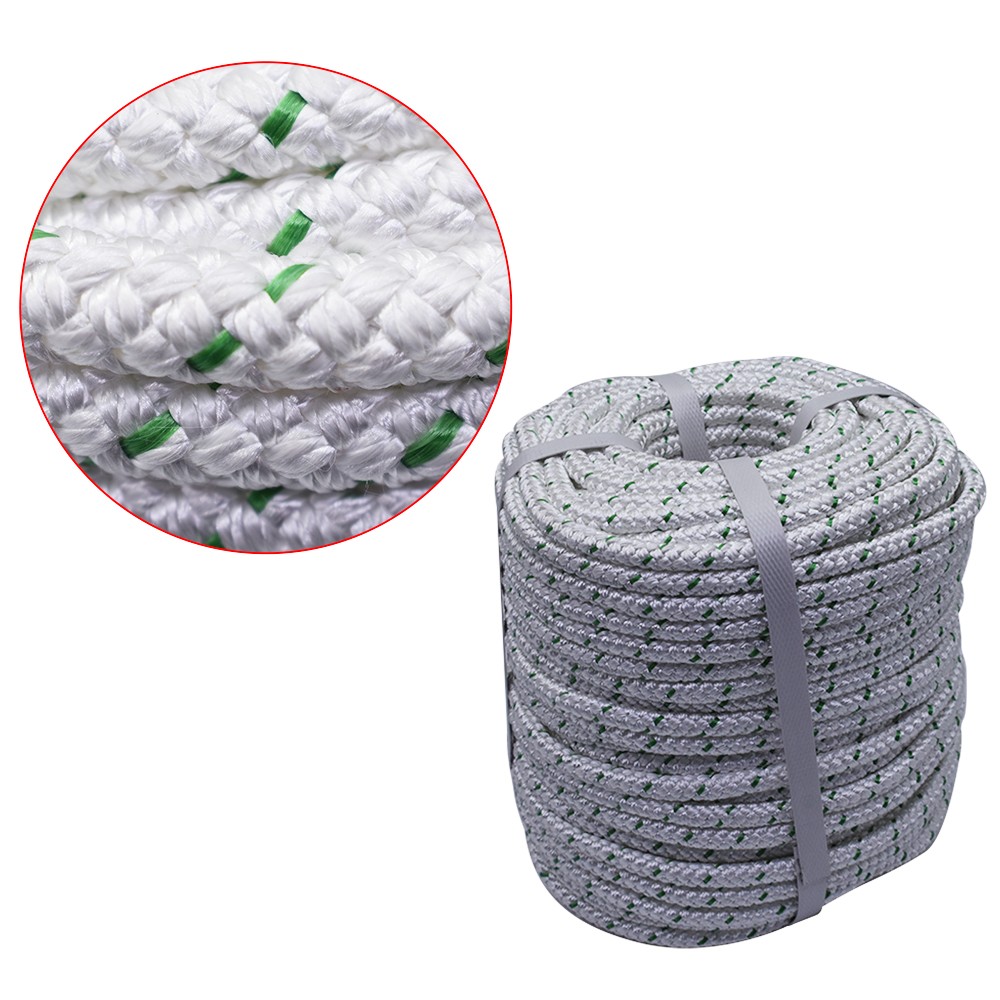 3/8"×200‘ Double Braid Polyester Rope 4800lbs Breaking Strength Strong Pulling