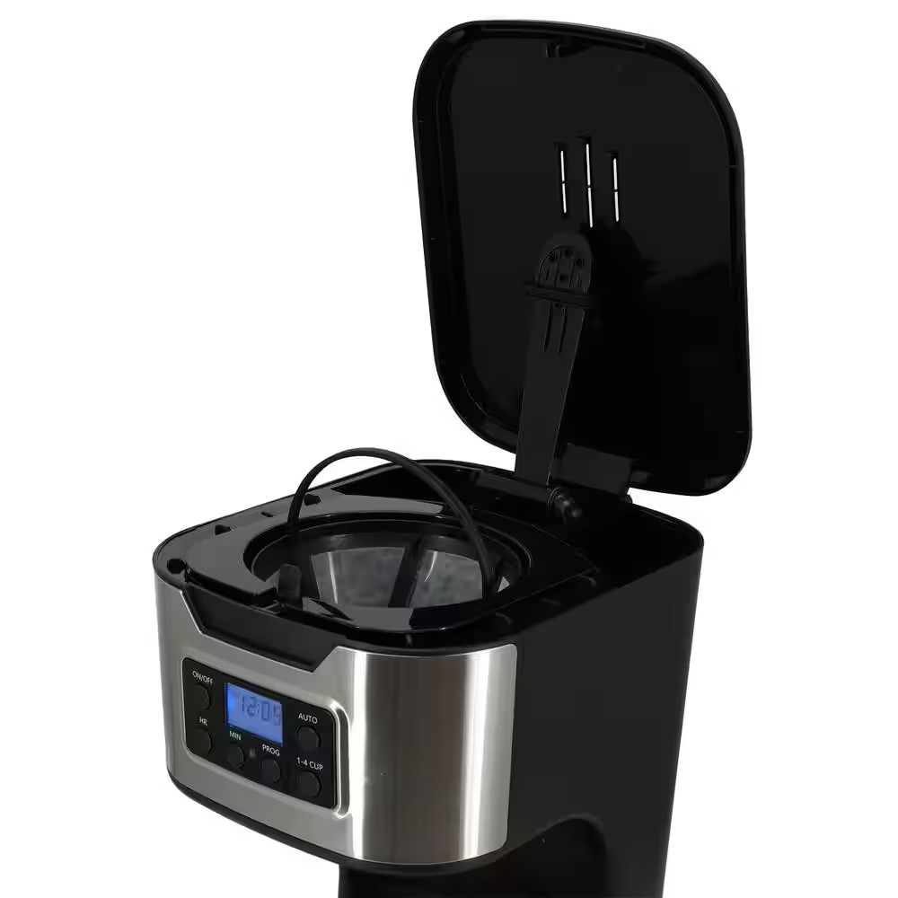 12-Cup Programmable Coffee Maker in Black