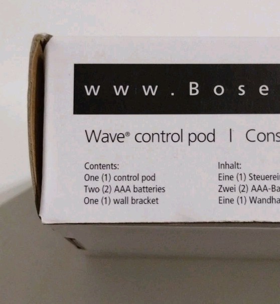 Bose Wave Control Pod Model 325461-0010 Black w/ Box TESTED