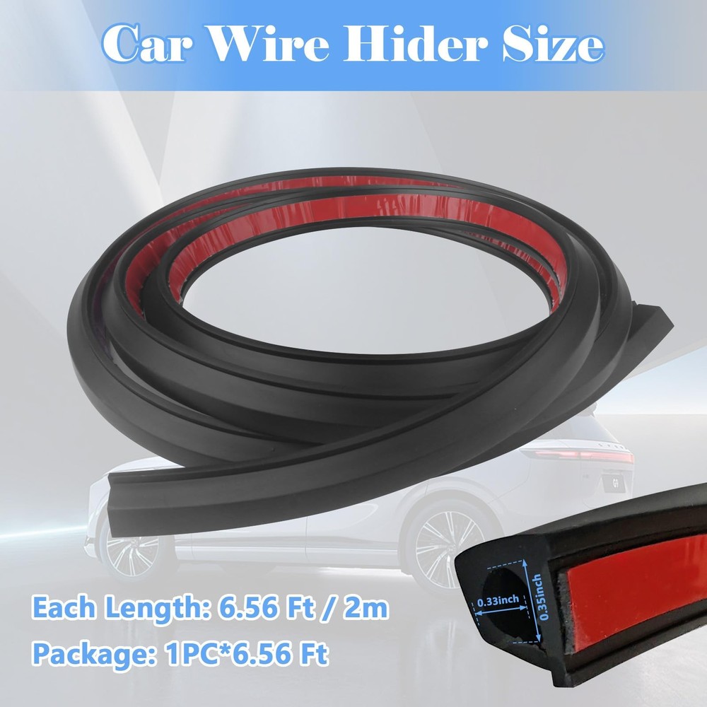 Universal Car Cable Concealer 6.56ft Wire Hider for Windshield - 1 PC