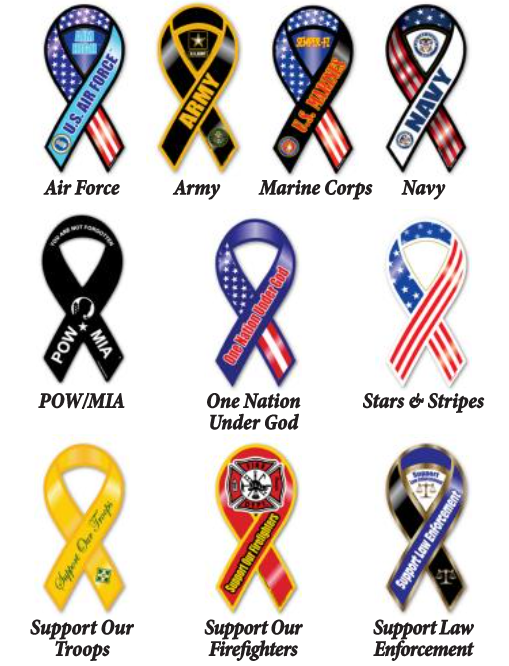 Collins Flags - Support our Troops Magnets