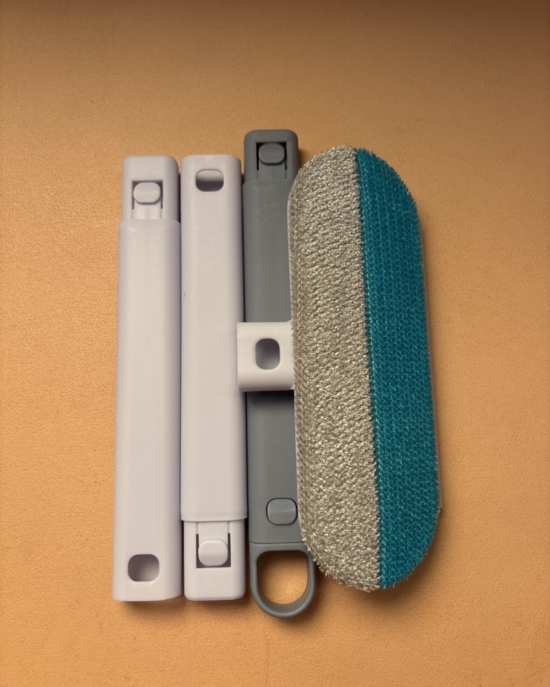 2-Pack Multi-Function Window Cleaner Squeegee Brush Glass Screen Tool