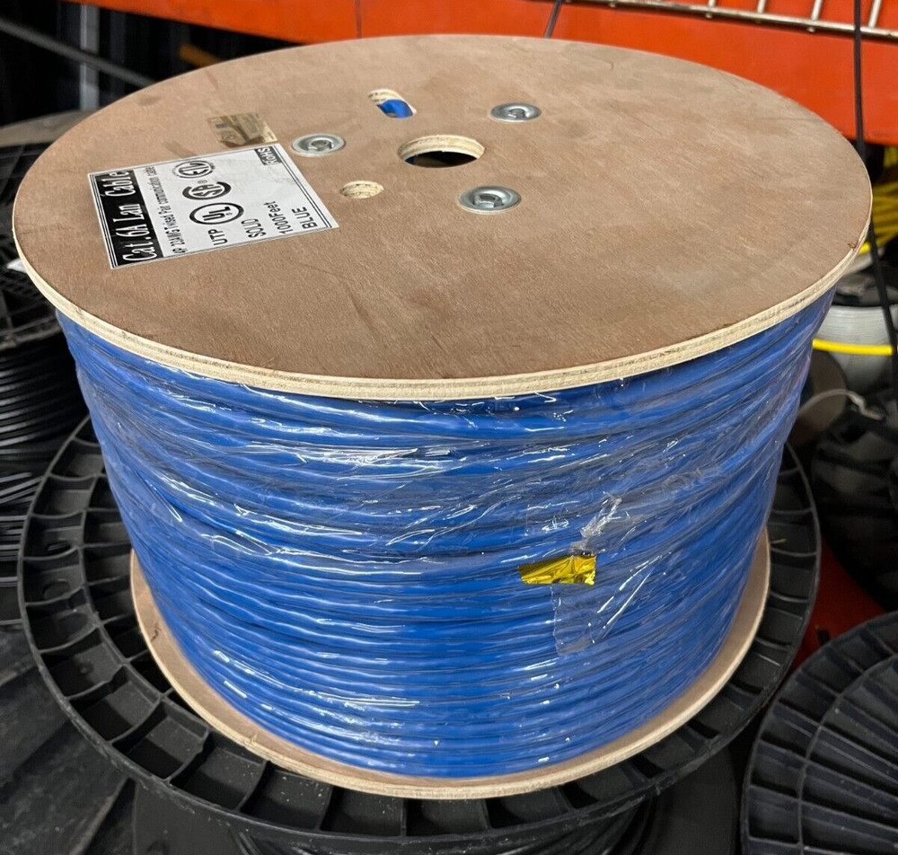 Cat6A Plenum Ethernet Cable - 1000ft.