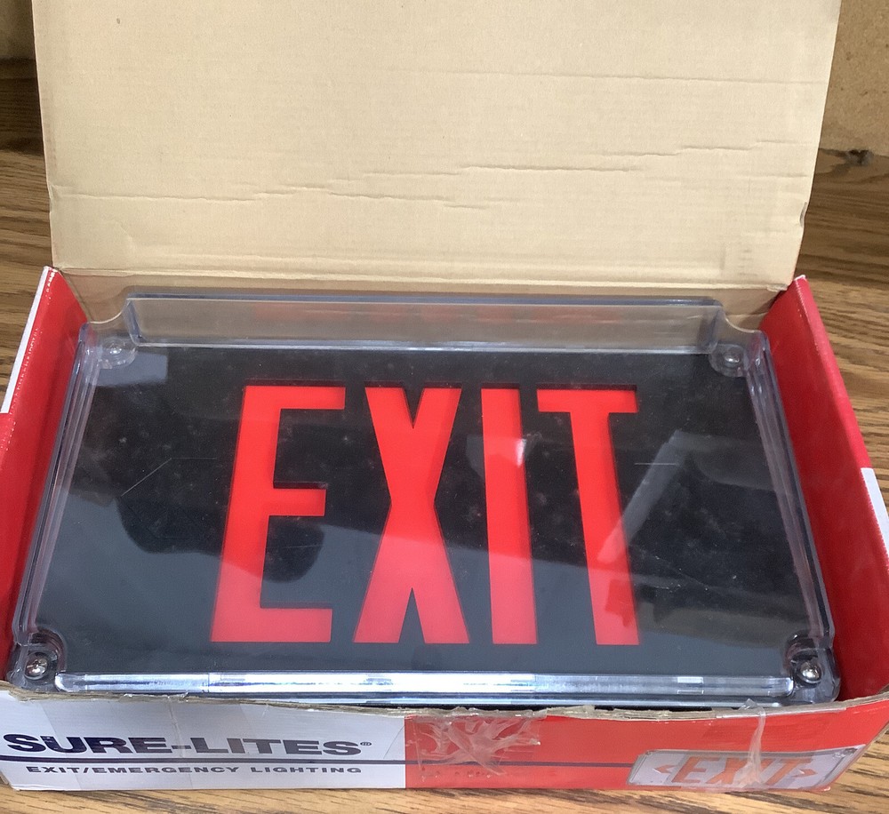 Cooper XB1WP/UX61RBK Exit/Emergency sign