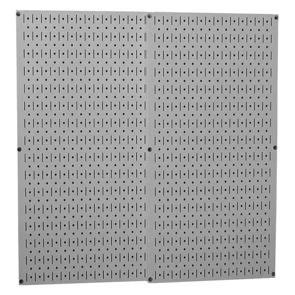 2 Pack Metal Wall Pegboard Peg Board Panel Organizer Shelf Display Tools Garage