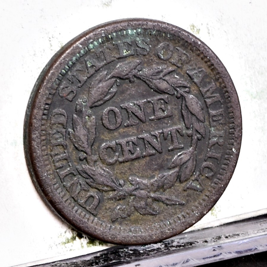 1853 Large Cent - Fine Details, Rough Surface (56658-L)