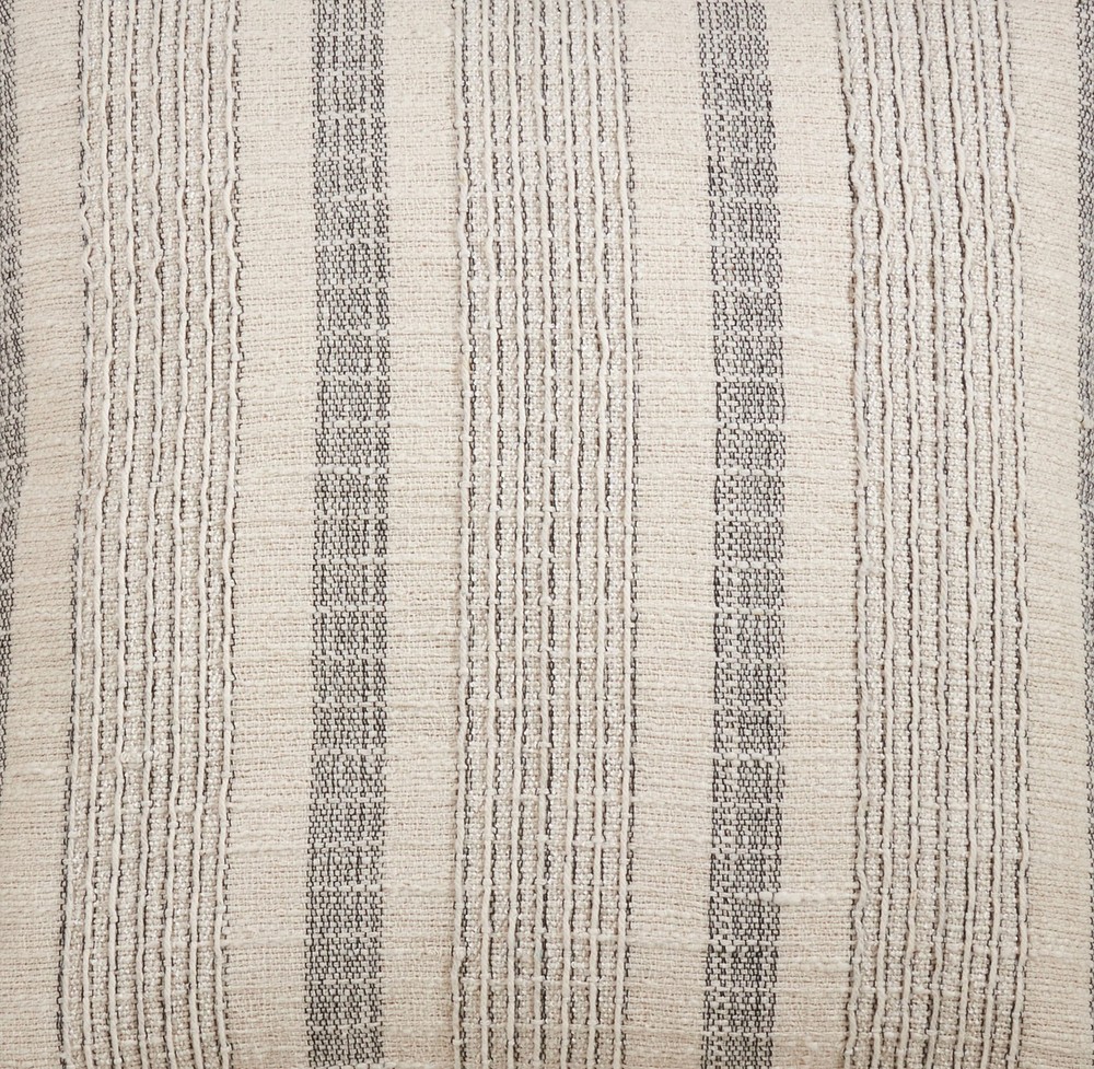 Striped Woven Table Runner 16"x54" Ivory