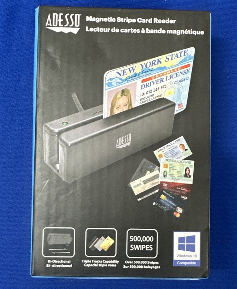 Adesso MSR-100 Magnetic Stripe Card Reader