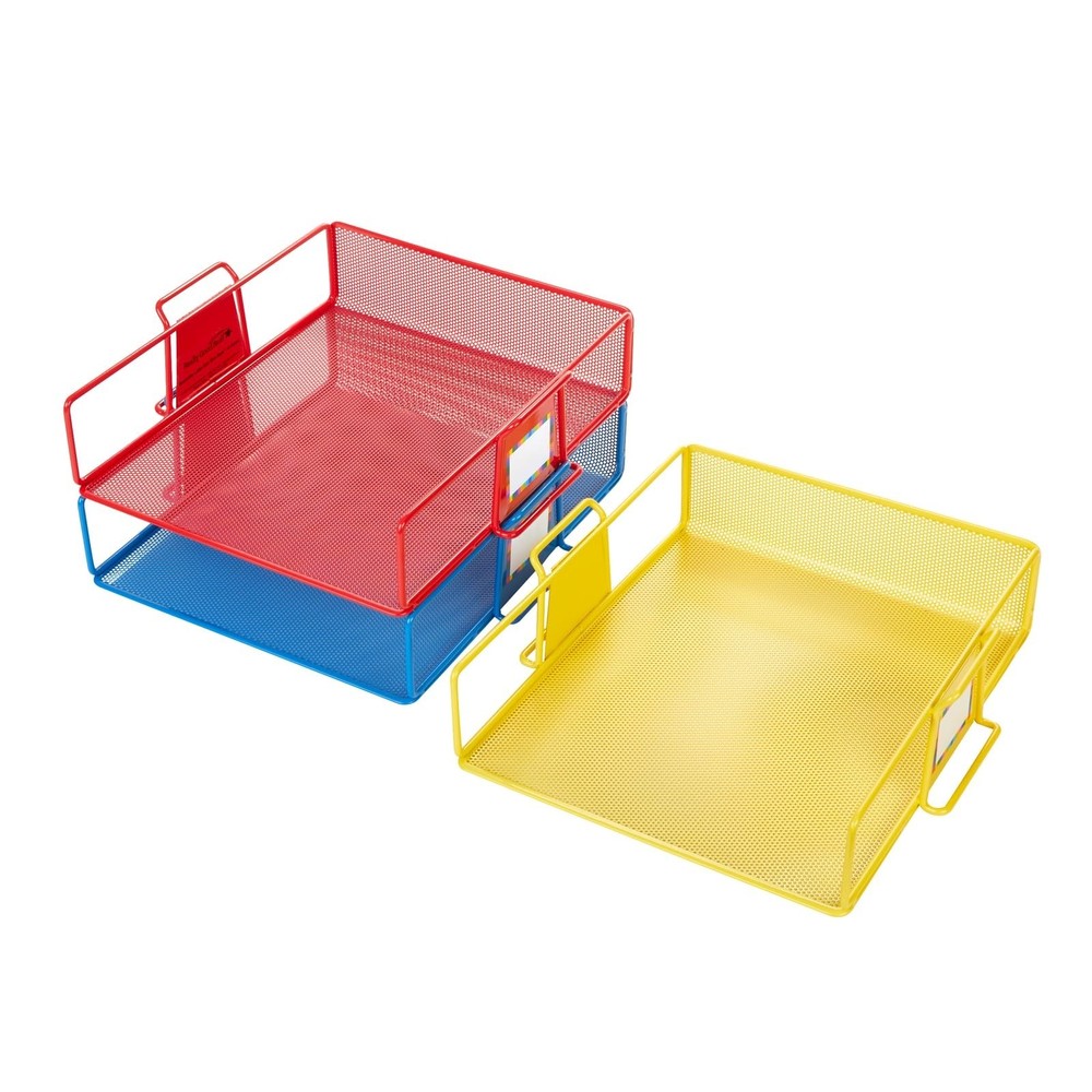 Really Good Stuff Stackable Letter-Size Wire Rack™ - 6 Colors Primary, 6 T