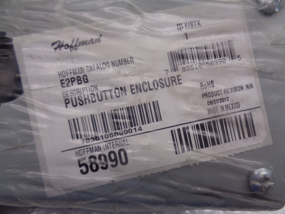 HOFFMANN E2PBG PUSHBUTTON ENCLOSURE NSMP