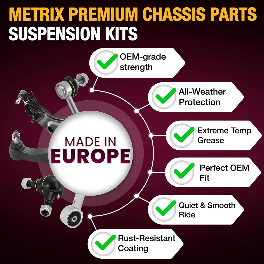 Front Lower Control Arm & Front Lower Ball Joint Kit for 2003-2014 Volvo XC90