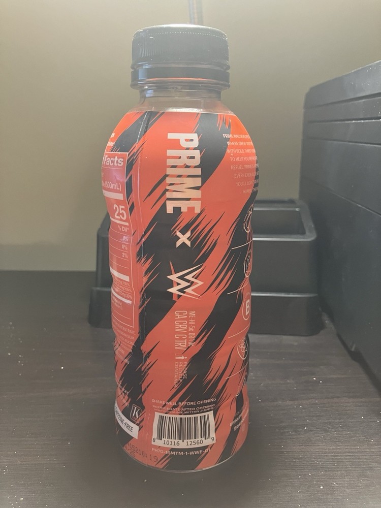 WWE Prime Hydration Limited Edition **Empty Bottle**