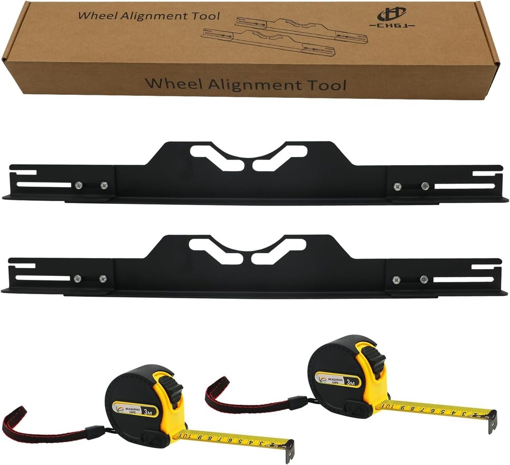 Wheel Alignment Tool with Tape Measures,Heavy Duty Toe Alignment Tool Plates