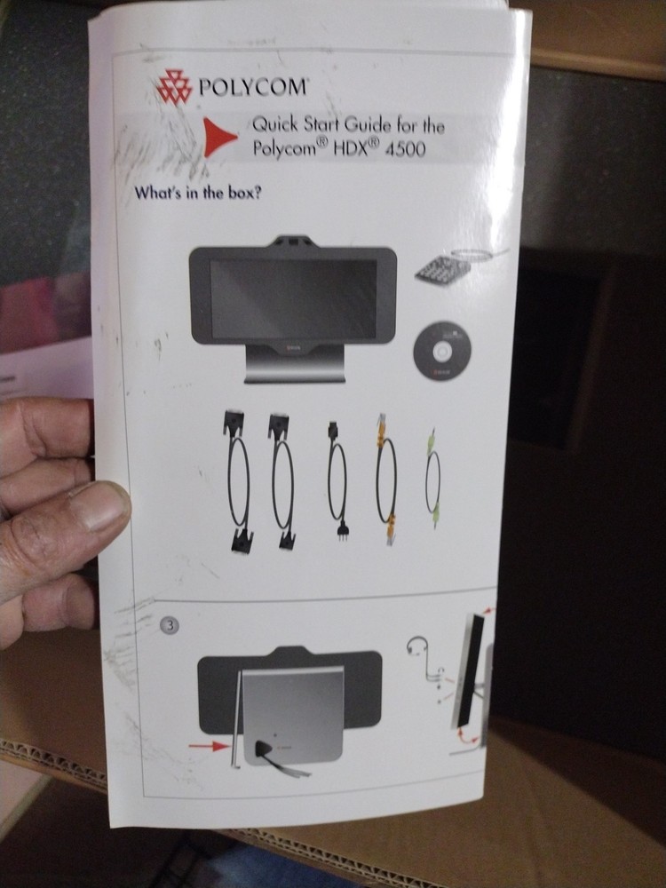 Polycom HDX4500 24" video Conferencing System new in box