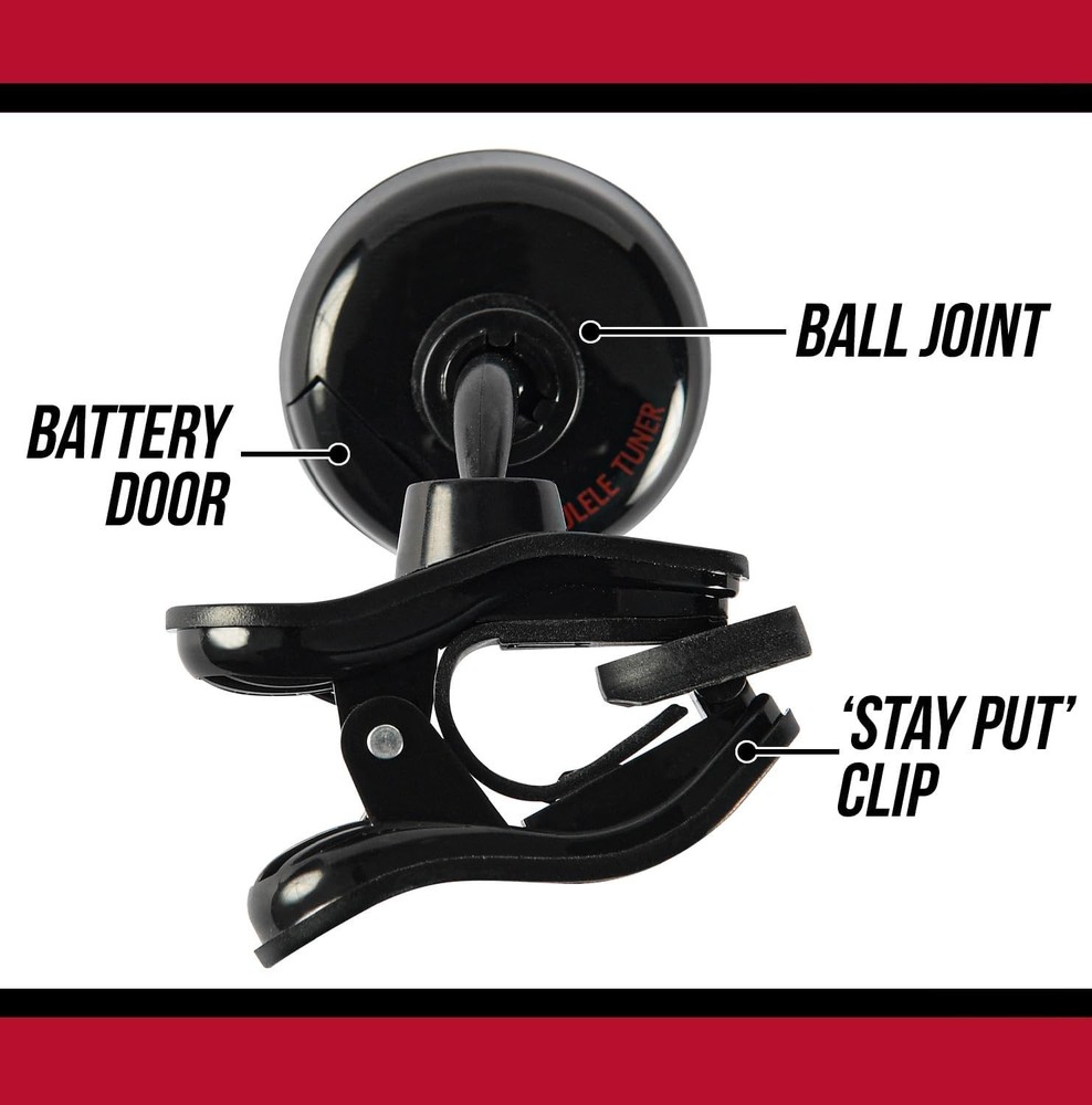 Clip-On Tuner for Ukulele Current Model