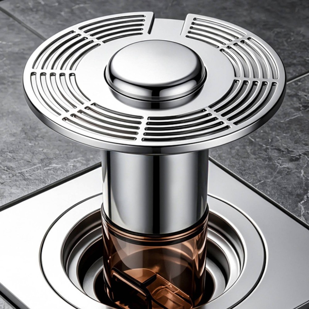Automatic Levitating Floor Drain Resistant Bathroom Fixture Easy Installation