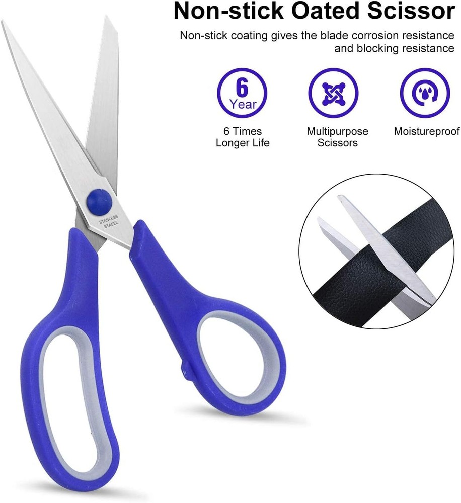 Scissors Bulk Set of 32-Pack, 8" All Purpose Multipurpose Sharp Sewing 32pack