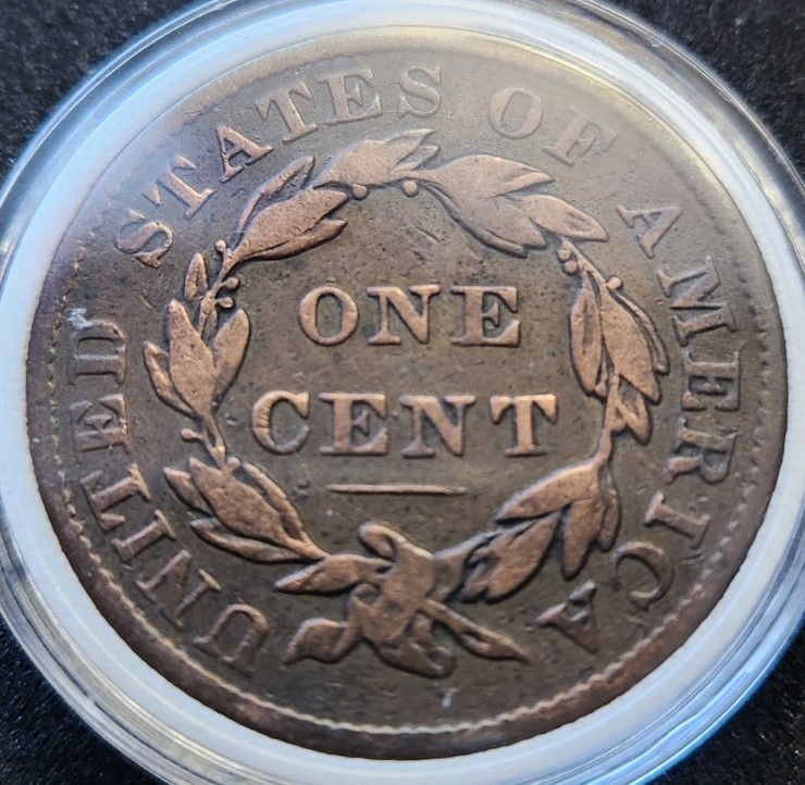 1837 Medium Letters Coronet Head Large Cent #5253