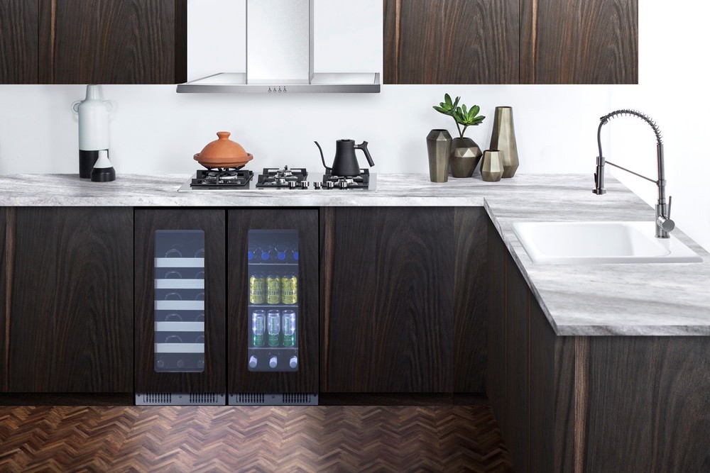 Summit CL155WC1PNRLHD 15"W 20 Bottle Capacity Panel Ready Left - Panel Ready