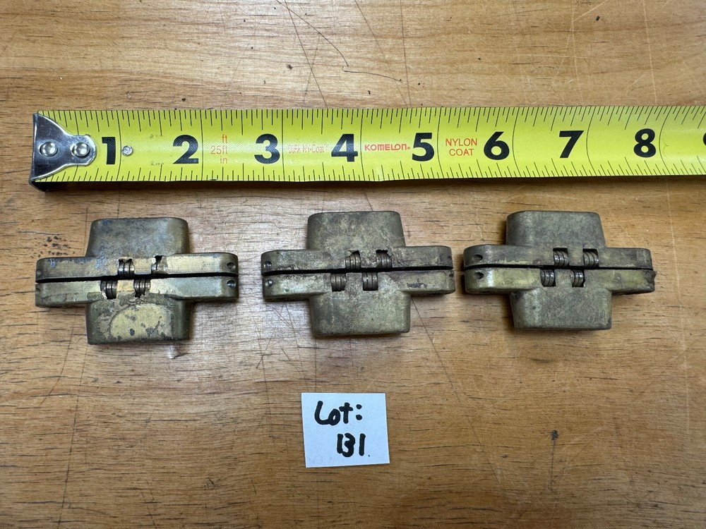 Vintage #3 Matching, Brass, Hinges