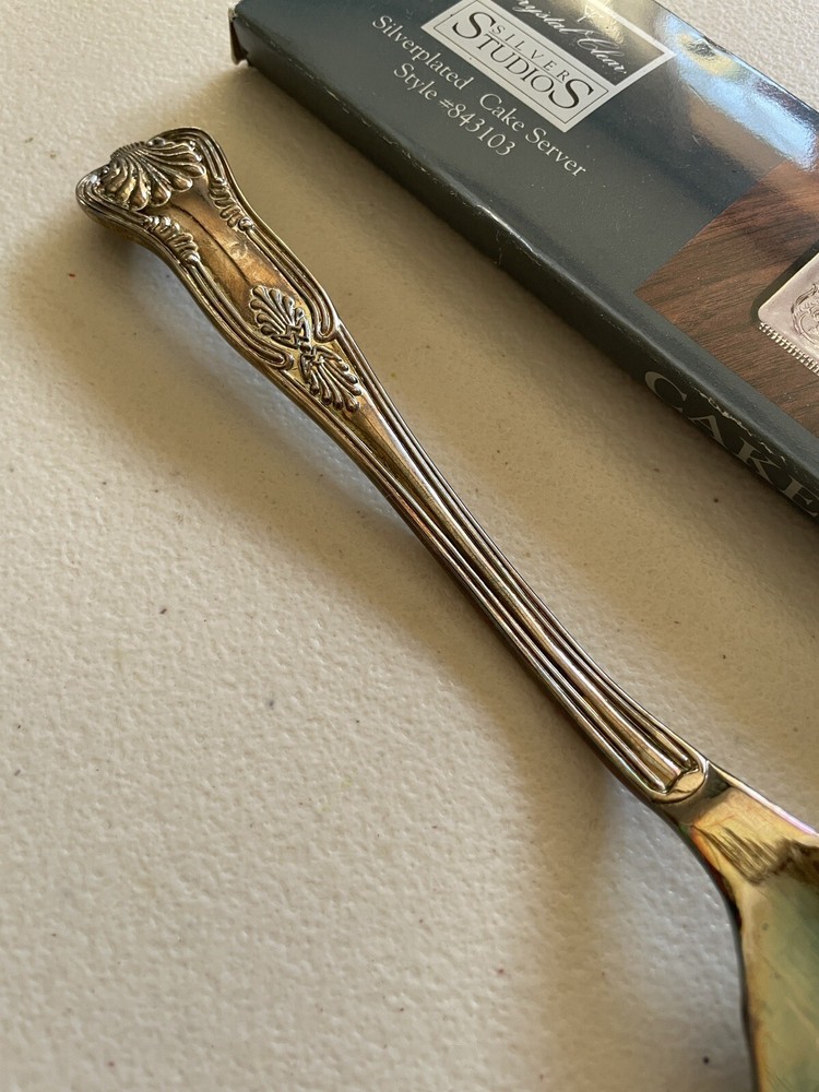 VTG Crystal Clear Silver Studios Silver Plated 11.5" Cake Server, Style #843103