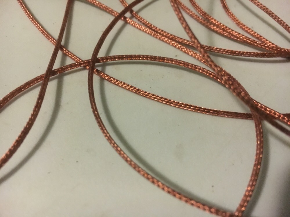 Braided Copper Wire 48"   4ft.