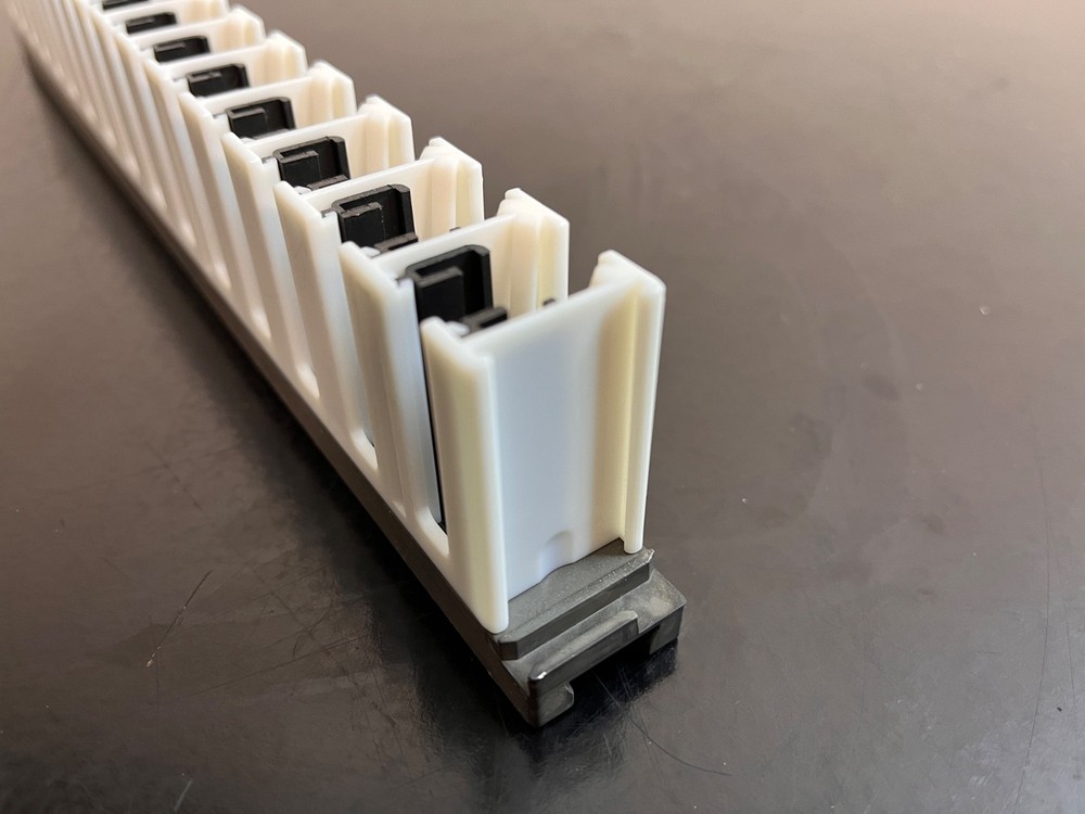 TECAN EVO Evolution Liquid Handler System: 16-Position Tube Holder, black insert