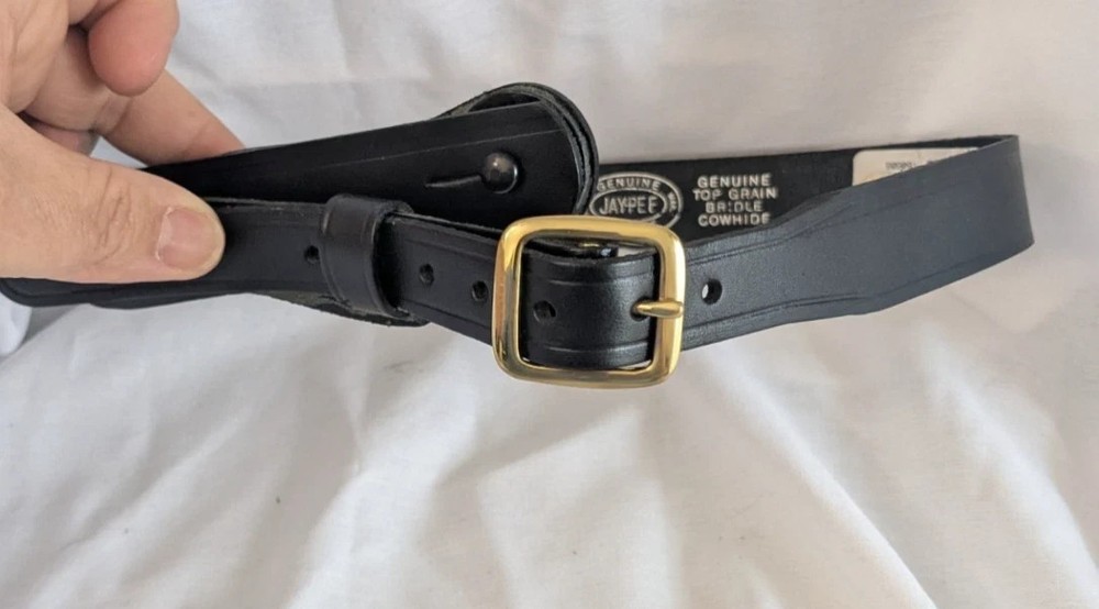 JAY PEE Shoulder Strap Black Brass 38-42" PLAIN BLACK FINISH STRAP