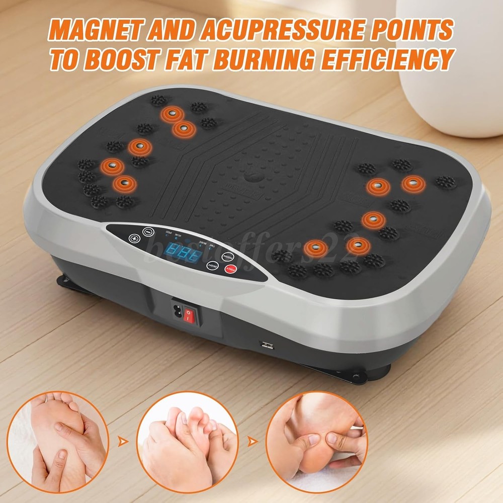 200 Speeds Vibration Plate Exercise Machine Whole Body Workout Vibrate Platform
