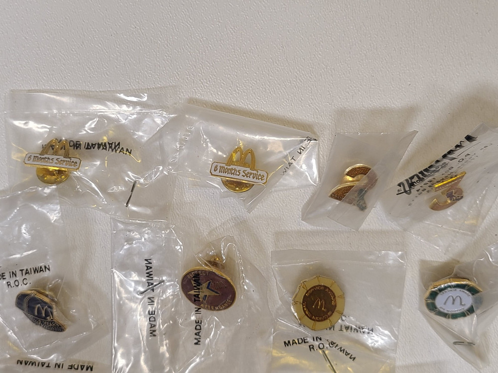 McDonald's 13 Service Crew Label Pins