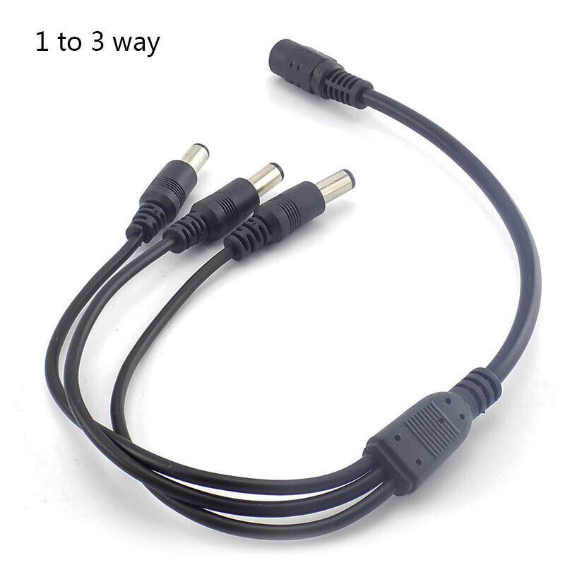 (10-Pack) DC Power Splitter Cable Cord Adapter CCTV Security Camera DVR LED