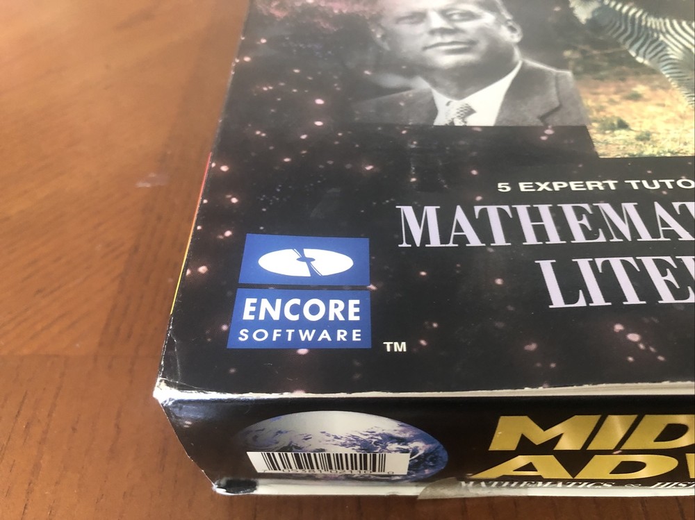 Encore Education Middle School Advantage 5 Disk CD Set New In Box Math History