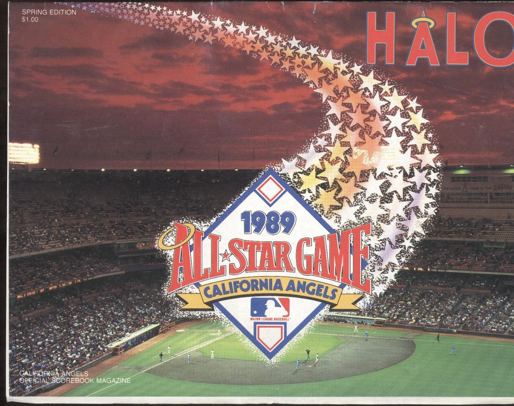 1989 California Angels vs Chicago Cubs Spring Training Program
