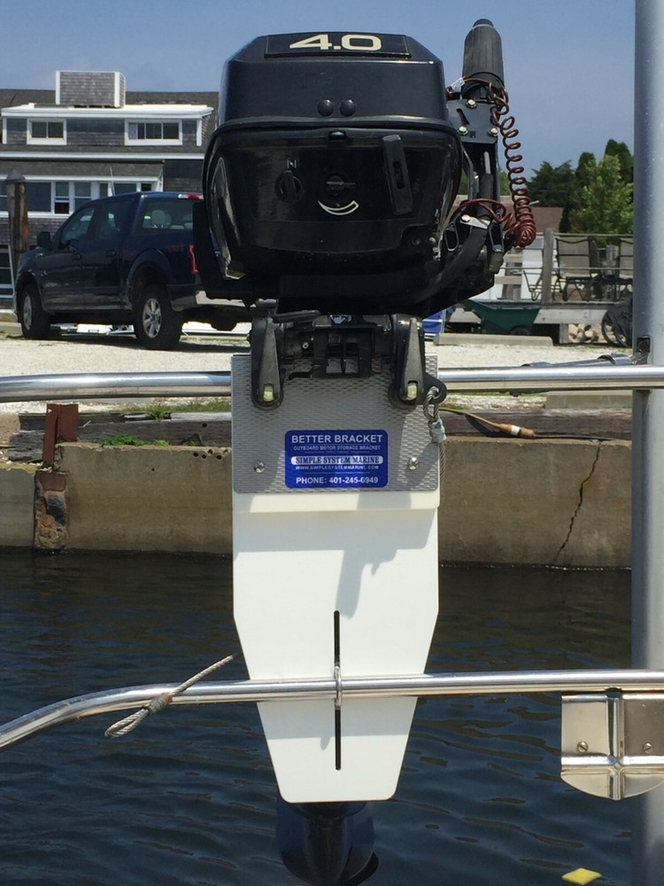 Outboard Motor Storage BETTER BRACKET for 1-1/4" Double Rails